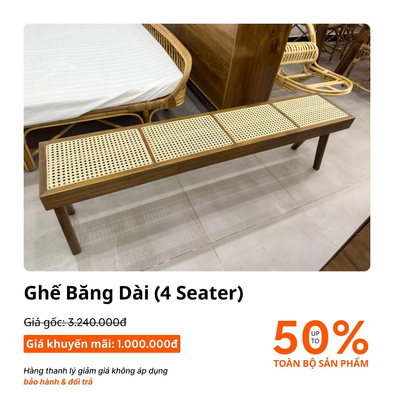 Ghế băng dài (4 Băng) ưu đãi chỉ còn 1.000.000đ