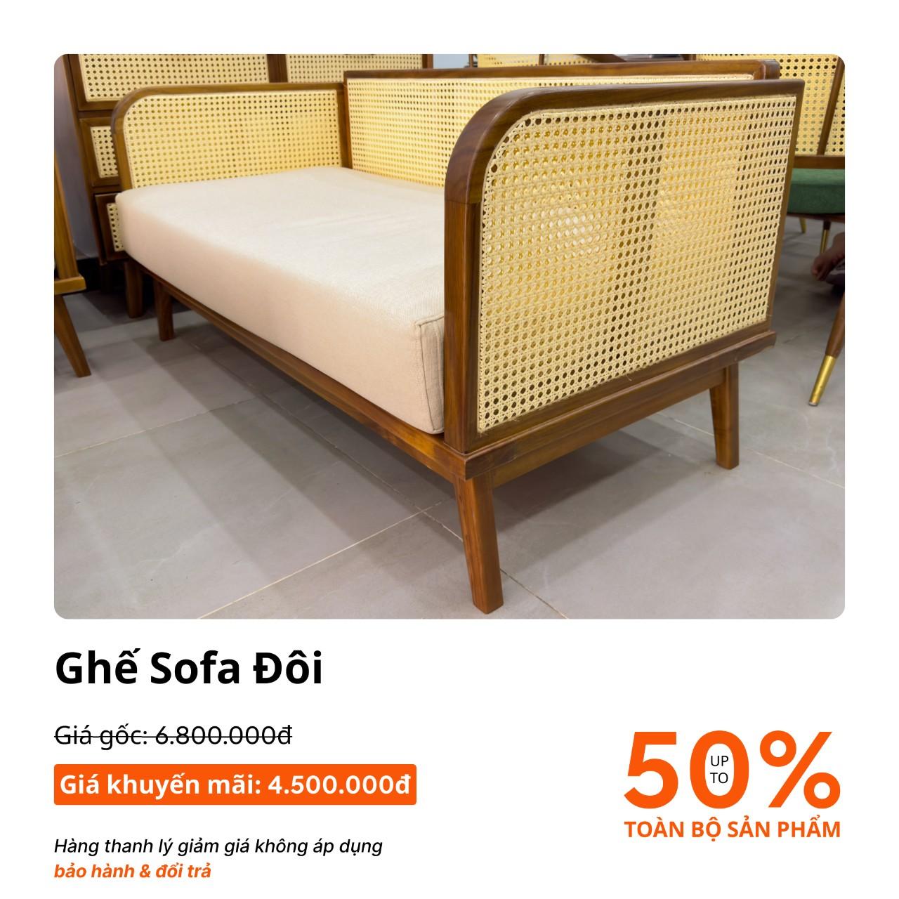 Ghế Sofa Đôi ưu đãi chỉ còn 4.500.000đ