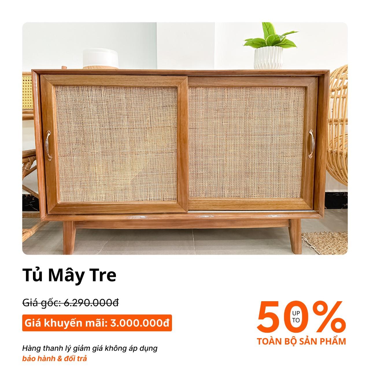 Tủ Mây Tre ưu đãi chỉ còn 3.000.000đ