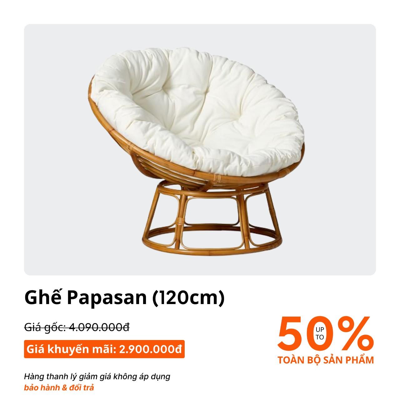 Papasan (120CM) ưu đãi chỉ còn 2.900.000đ