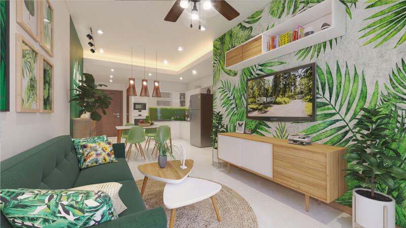 Không gian tự nhiên, xanh mát với ánh sáng, cây cảnh và nội thất mây tre độc đáo