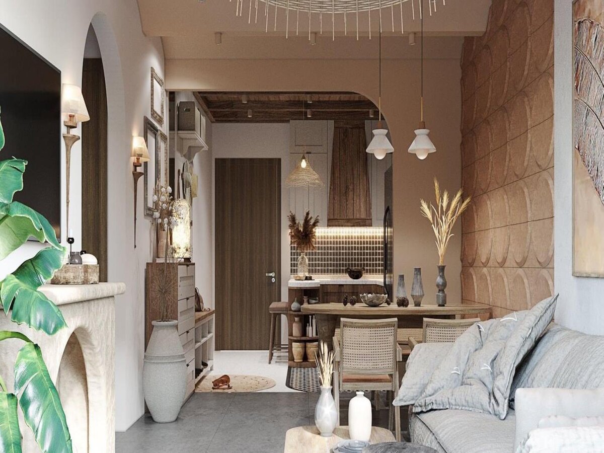 Phong cách Rustic với Nội Thất Mây Tre làm chủ đạo hiện đại thường rất được nhiều người yêu thích