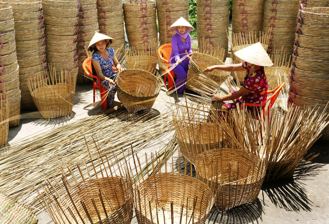 Quy trình sản xuất nội thất mây tre thủ công
