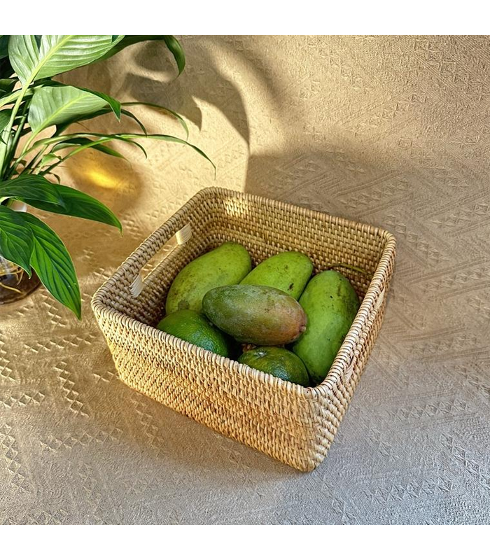 Giỏ mây guột hình vuông
